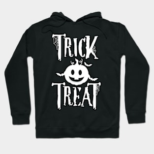 Halloween Trick or Treat - White Color font Hoodie
